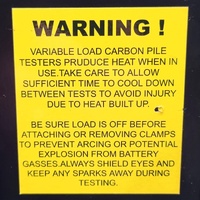SSB BT602 12V 600A Carbon Pile Battery Load Tester Clamps