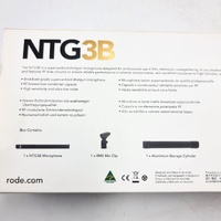 NEW RODE NTG3B Precision Broadcast-Grade RF-Bias Shotgun Microphone Black