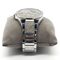 Guess Big Reveal GW0323G1 Mens Silver Stainless Steel Skeleton Watch