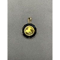Unisex 18ct Yellow Gold Tuvalu 2004 Coin Pendant