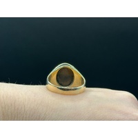 Men’s 9ct Yellow Gold Tiger’s Eye Signet Ring