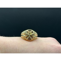 Unisex 18ct Yellow Gold Maltese Cross Ring 