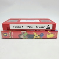 Pokemon Vol. 4 Poke-Friends VHS Video Tape Pikachu Siren Entertainment