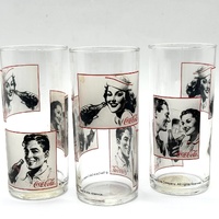 Coca-Cola Luminarc Mirror Mirror Glasses Set of 3 Made in France Collectable