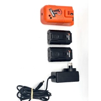 Paslode Trimmaster 16A Cordless Nail Gun Kit 2 Batteries Charger Case B20722