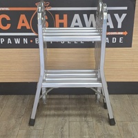 Syneco 0860950 Multifold Aluminium Ladder 2.5m Straight 1.25m Step