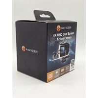 Navig8r Trek 4K UHD Dual Screen Action Camera Black 30m Waterproof