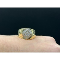 Men’s 18ct Yellow Gold Diamond Ring
