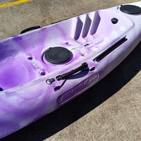 Aquayak Scout 3m Fishing Kayak Purple 150kg Paddle Trolley Sit on Top