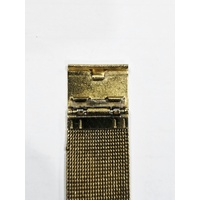 Casio Mens Gold Watch Green Dial Stainless Steel Mesh Analogue MTP-VT01G