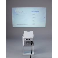 Anko 1080P Smart Projector Wi-Fi Bluetooth HDMI USB 200 Lumens w/ Remote