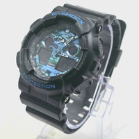 Casio G-Shock GA-100CB-1A Men’s Black Blue Camo