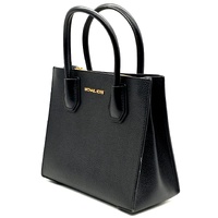 Michael Kors Mercer Black Leather Handbag Crossbody Bag Extra Strap