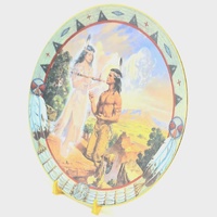 Hamilton Collection Peace Pipe Native American Legends Plate Sandro 1995