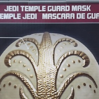 Star Wars Galaxy's Edge Jedi Temple Guard Mask Collectible with Display Stand