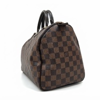 Louis Vuitton Speedy 30 Bandouliere Damier Ebene Brown Handbag + COA