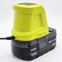 Ryobi ONE+ 18V Battery Charger IntelliPort System with 4.0Ah Battery