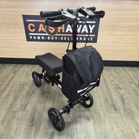 Equipmed Easy Roller Knee Scooter Crutch Alternative Dual Brakes Black