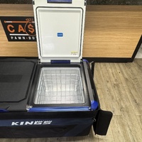 Kings 90L Dual Zone Portable Fridge Freezer 12V 24V Compressor Camping Case