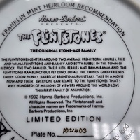 Franklin Mint Flintstones Collector Plate Fine Porcelain 8 Inch Limited Edition