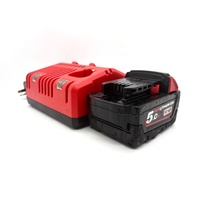Milwaukee M12-18C Battery Charger and M18 18V 5.0Ah RedLithium Battery Kit