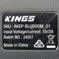 Adventure Kings Bluetooth Boom Box Speaker 2x20W Wireless Portable LED IPX5