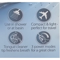 Piksters HydroPik Mini Cordless Rechargeable Water Flosser White 5 Nozzles