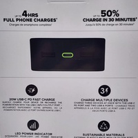 Mophie Powerstation XL 20000mAh PD Fast Charge Power Bank Portable Black