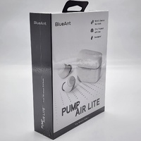 BlueAnt Pump Air Lite True Wireless Earbuds White Bluetooth Microbuds HD