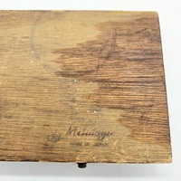 Mitutoyo 505-628 Dial Caliper 0-12 in 0-100mm Dial Wooden Case Manual