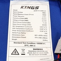 Kings 240W Folding Solar Blanket Portable Camping Panel Only