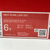 Nike Dunk Low GS Midnight Navy Game Royal Black Shoes DH9765-402 Size 6Y