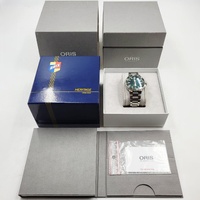 Oris Aquis Date Automatic Men's Watch Green Dial Stainless Steel Sapphire Box
