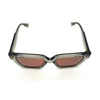 Gucci GG1084S 004 Sunglasses Grey Acetate Frame Square Rectangle Size L + COA