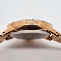 Elite 5081077 Ladies Watch Rose Gold Tone Crystal Bezel Dial Tin Box