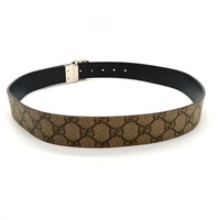 GUCCI GG Supreme Reversible Belt Interlocking G Buckle 85cm 473030 + COA