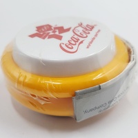 Coca-Cola London 2012 Olympics Promotional Yo-Yo Yellow White Collectable New