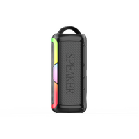 DJ Powered Karaoke Party Bluetooth Super Bass 4 Inch 25W Speaker RGB Light