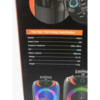 NEW SING-E 8 inch Wireless Super Bass RGB LED Party Trolley Outdoor Speaker + Mic