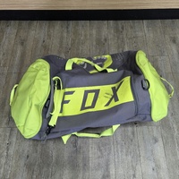 Fox Racing Motocross Gear Bag Duffle Green Grey Carry Bag 3 Pockets