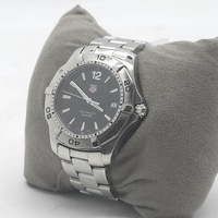 TAG Heuer Aquaracer 300m Mens Black Dial Watch Stainless Steel WAF1110