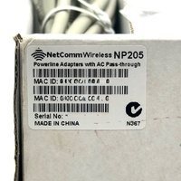NetComm NP205 200Mbps Powerline Adapter Twin Pack AC Pass Through Ethernet