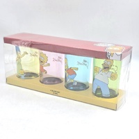 The Simpsons 4 Piece Drinking Glass Set 473ml Homer Bart Marge Lisa