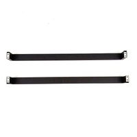 Aquaperla Ivano Black Single Towel Rail 600mm Stainless Steel Pair