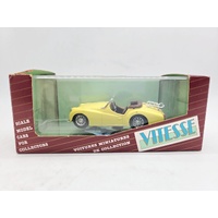 Vitesse 240 Triumph TR3A 1959 Open Cabriolet Yellow Diecast Model Car
