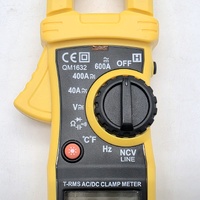 Digitech 600A True RMS AC/DC Clamp Meter QM-1632 with Temperature Probe and Case