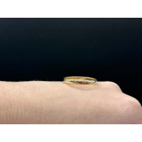 Unisex 9ct Yellow Gold Plain Wedding Band Ring