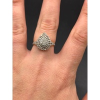 Ladies 9ct Yellow Gold Diamond Cluster Ring