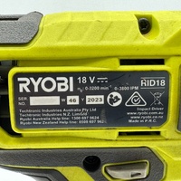 Ryobi 18V ONE+ RID18 Cordless Brushless Impact Driver Skin Only