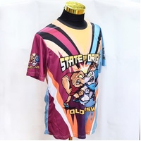 State of Origin Rugby League Jersey Size L QLD NSW Graphic Shirt